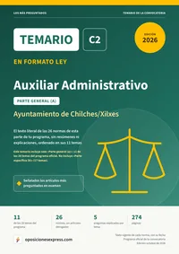 Portada del temario en formato ley