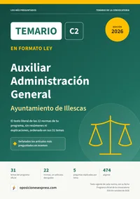 Portada del temario en formato ley
