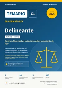 Portada del temario en formato ley