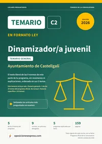 Portada del temario en formato ley