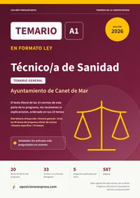 Portada del temario en formato ley