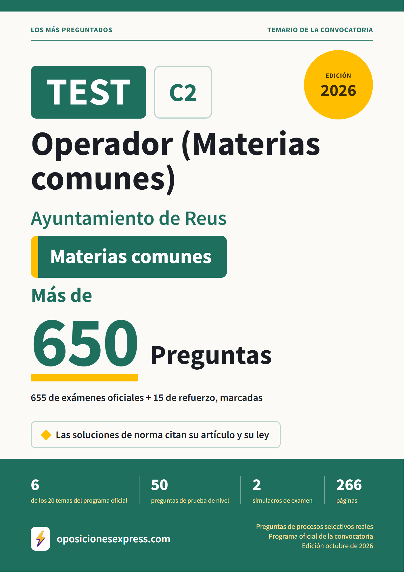 Portada del libro de test