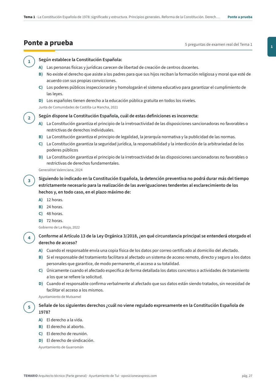 Página del temario con el cierre de un tema