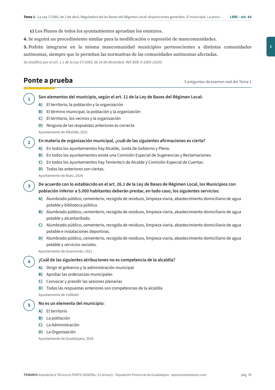 Página del temario con el cierre de un tema