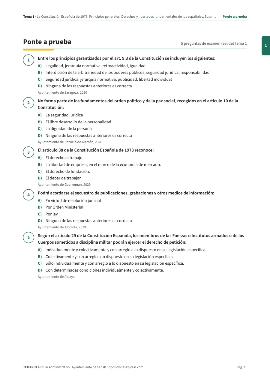 Página del temario con el cierre de un tema