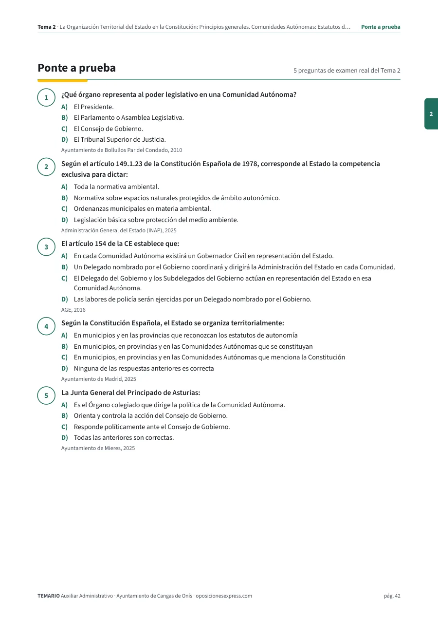 Página del temario con el cierre de un tema