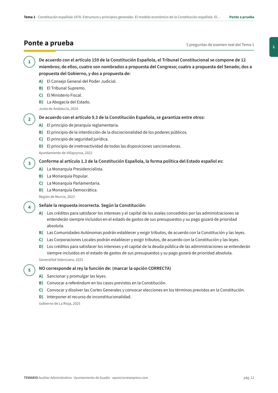 Página del temario con el cierre de un tema