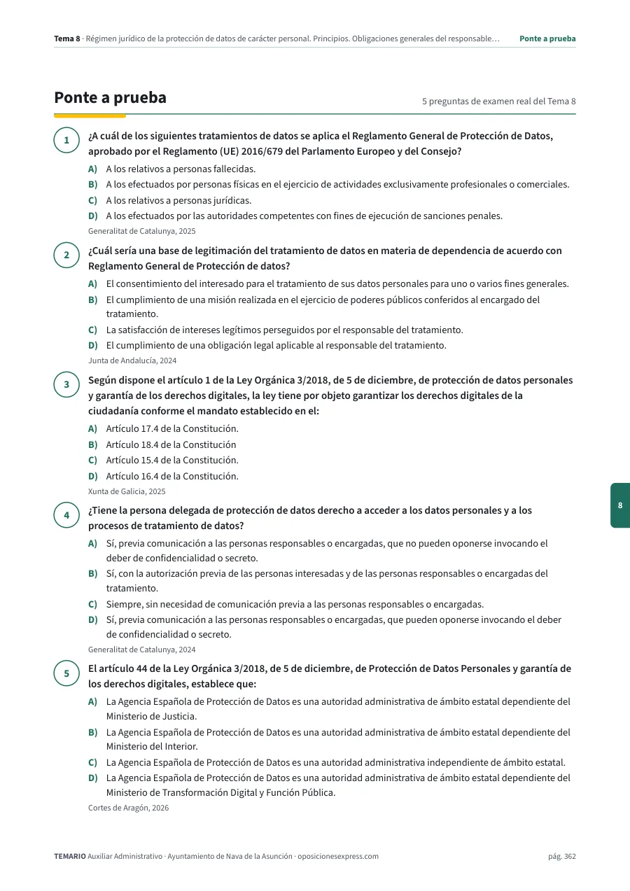 Página del temario con el cierre de un tema