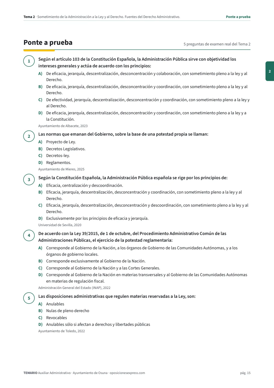 Página del temario con el cierre de un tema