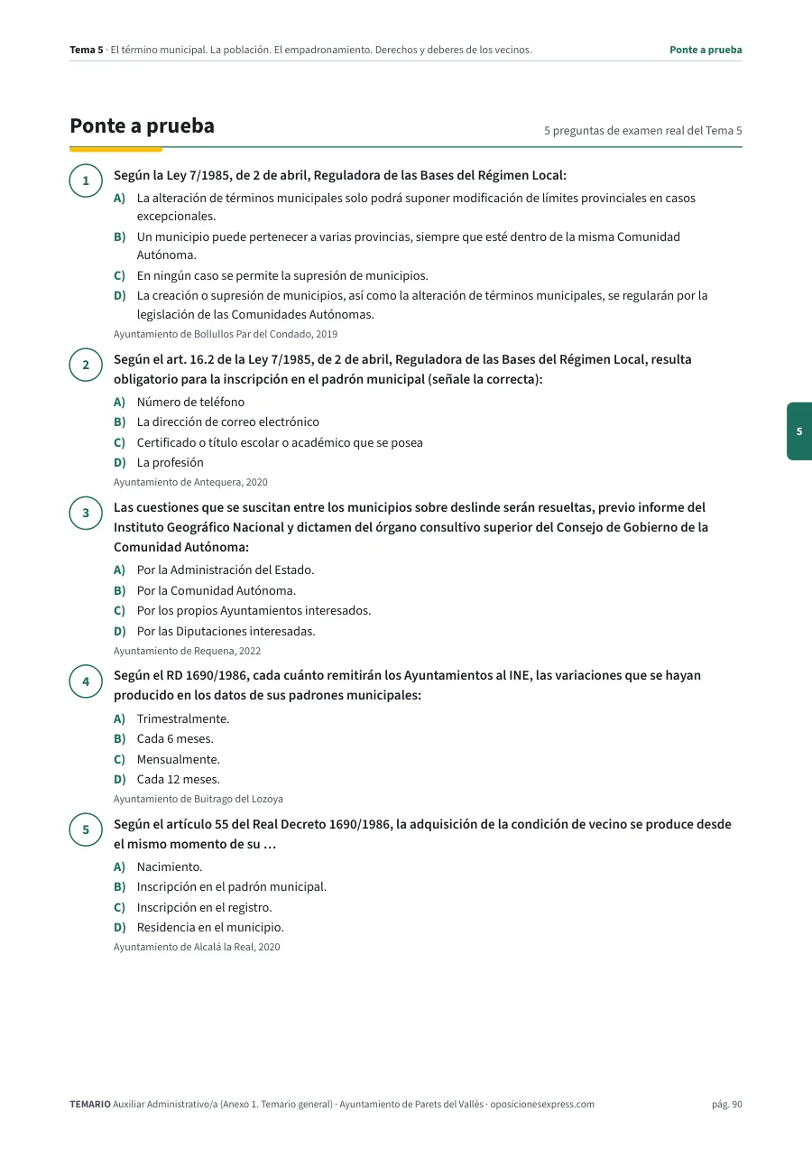 Página del temario con el cierre de un tema
