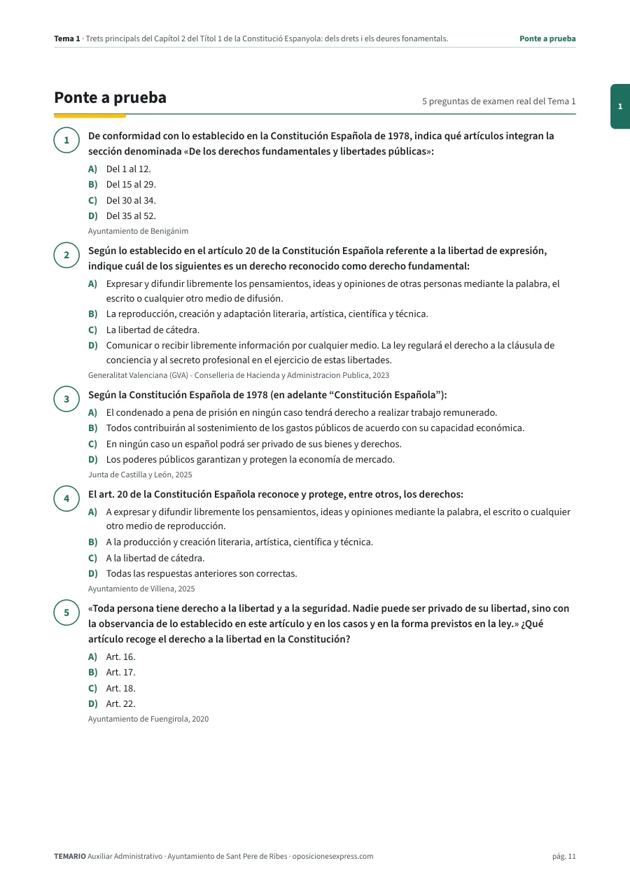 Página del temario con el cierre de un tema
