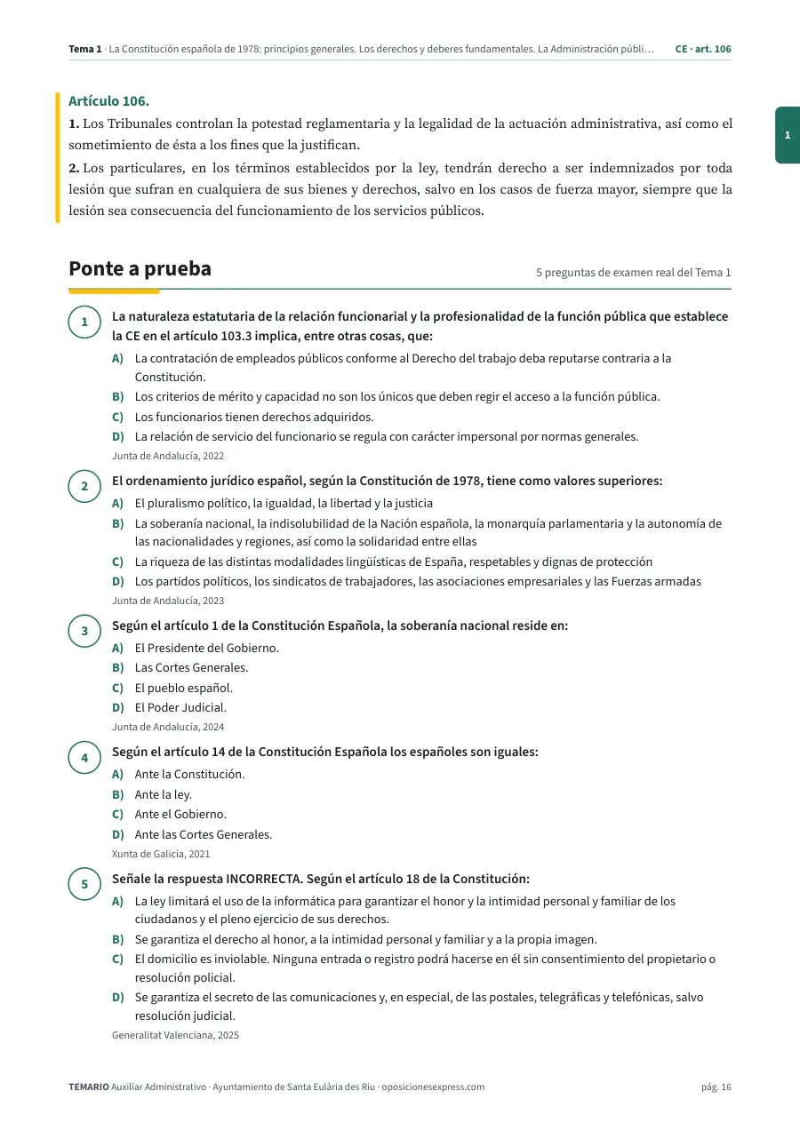Página del temario con el cierre de un tema