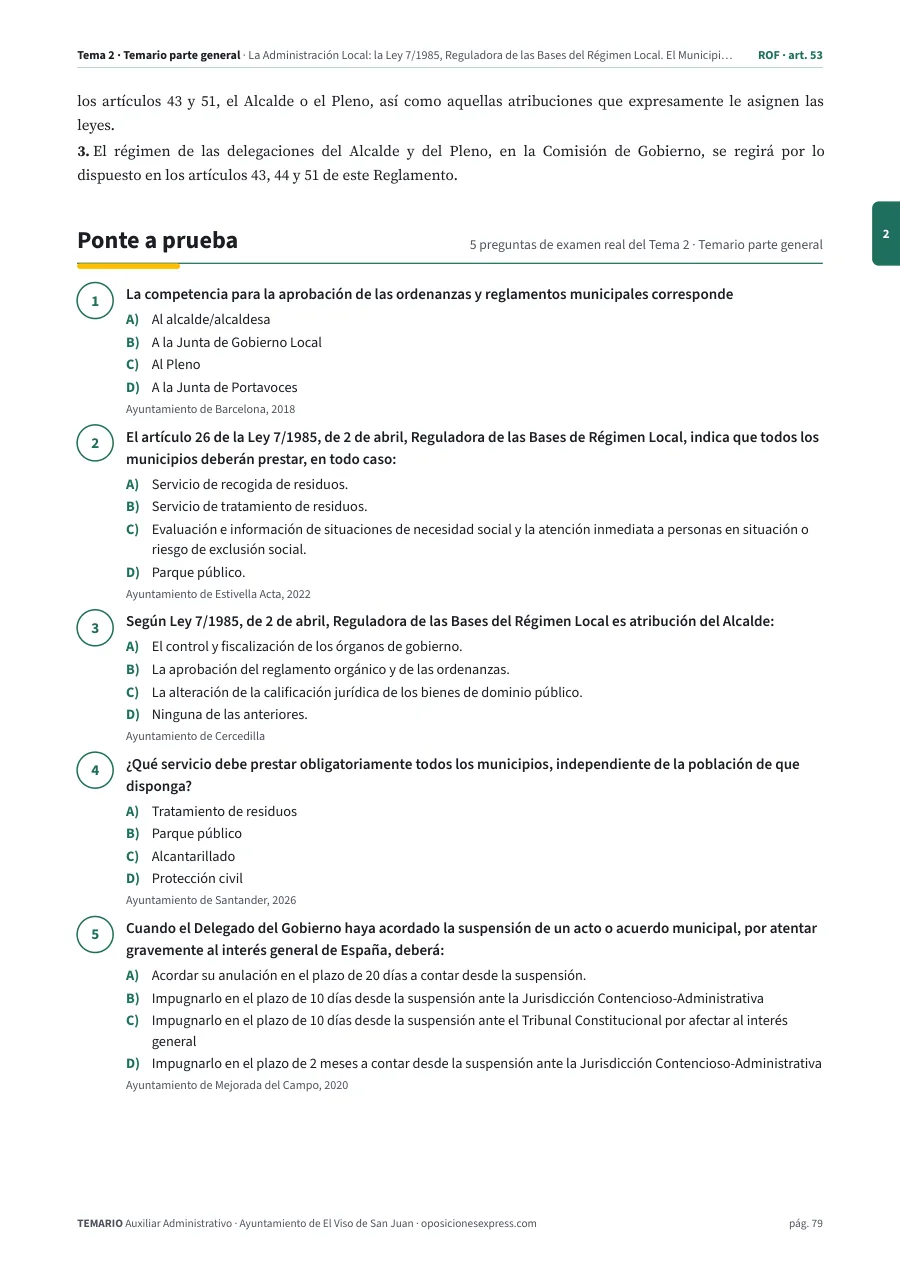 Página del temario con el cierre de un tema