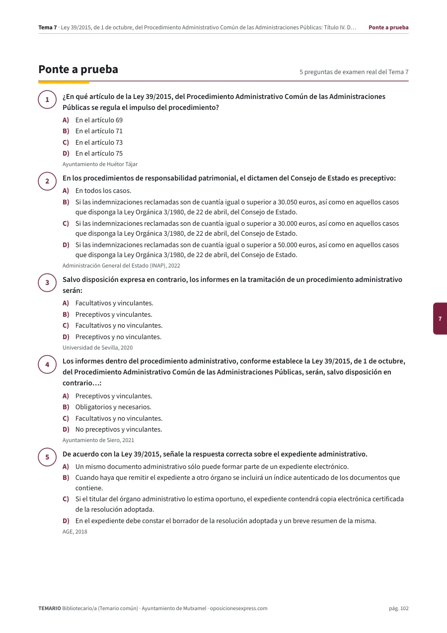 Página del temario con el cierre de un tema