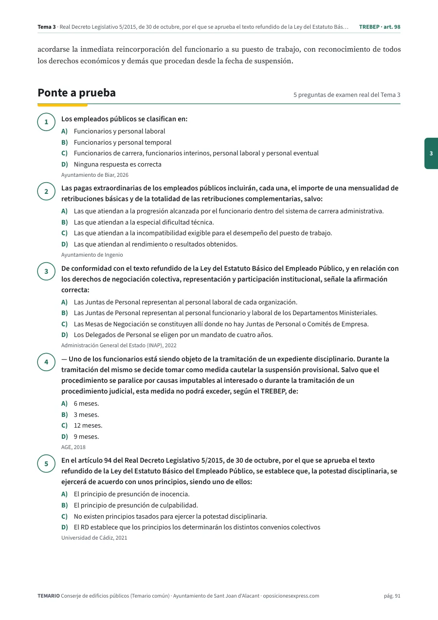 Página del temario con el cierre de un tema