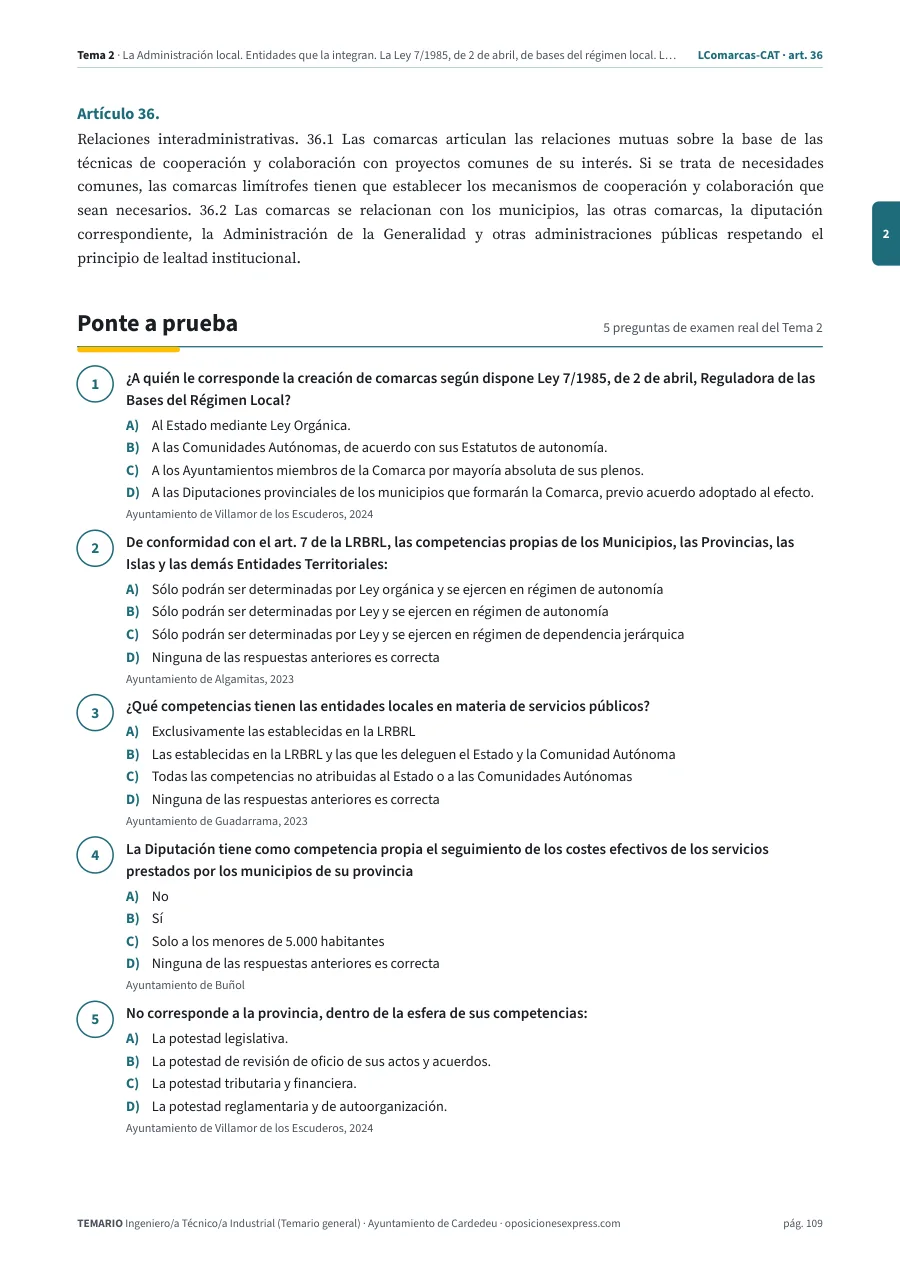Página del temario con el cierre de un tema