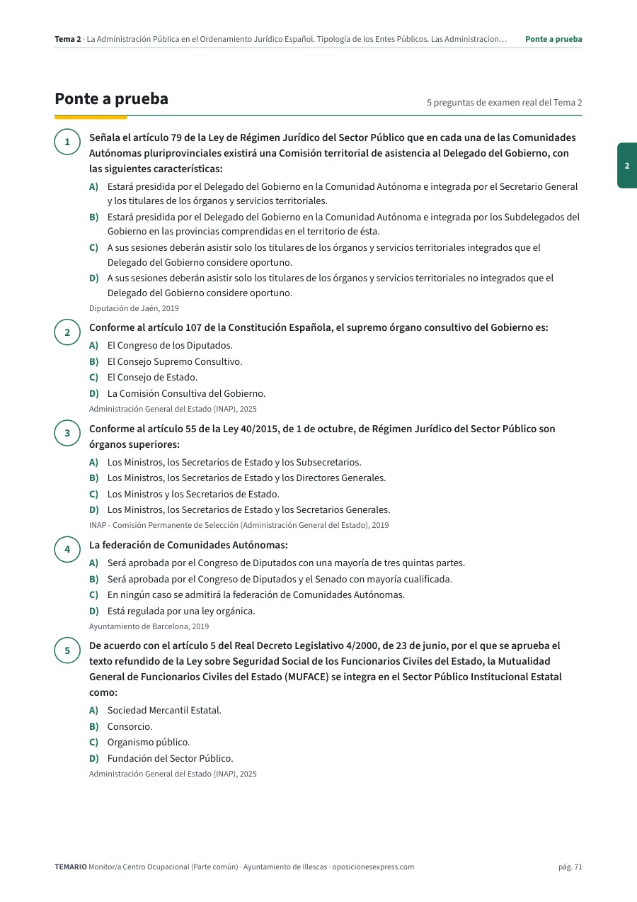 Página del temario con el cierre de un tema