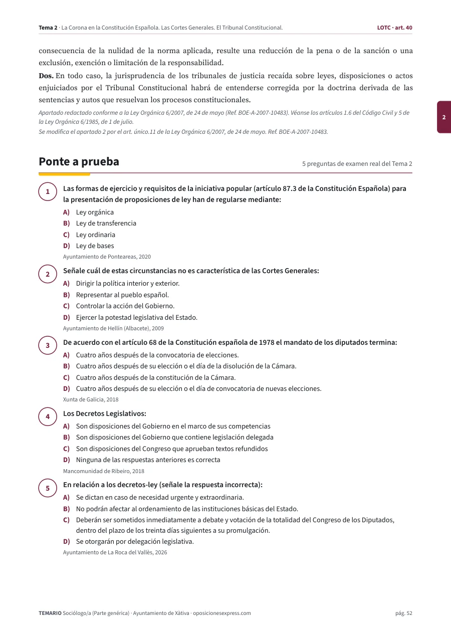 Página del temario con el cierre de un tema