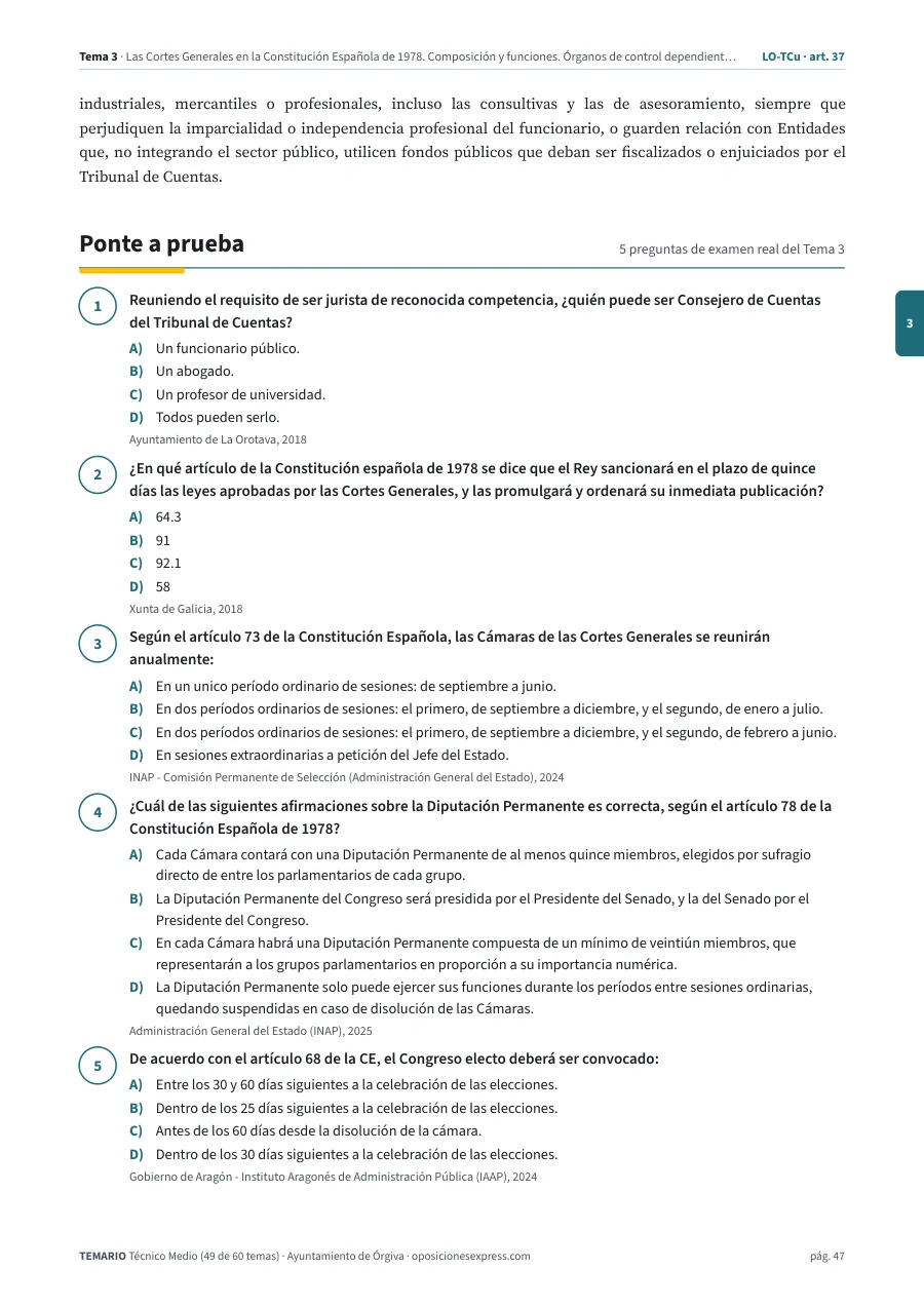 Página del temario con el cierre de un tema