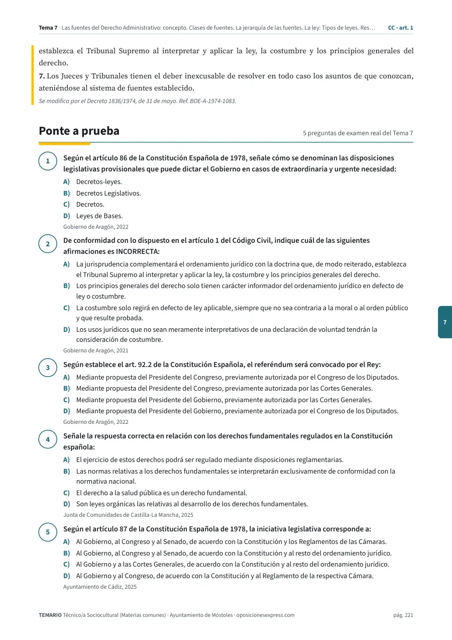 Página del temario con el cierre de un tema