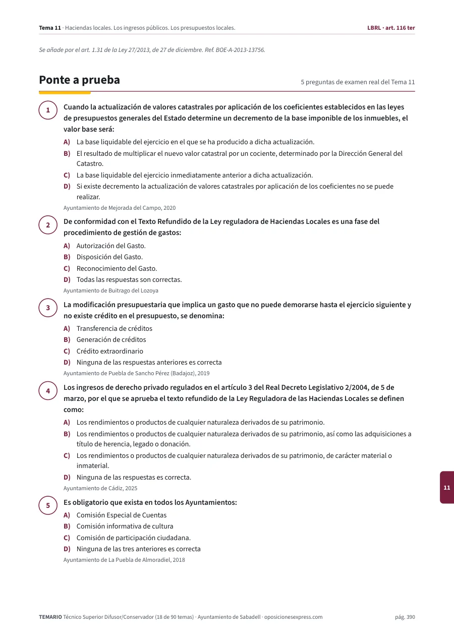 Página del temario con el cierre de un tema