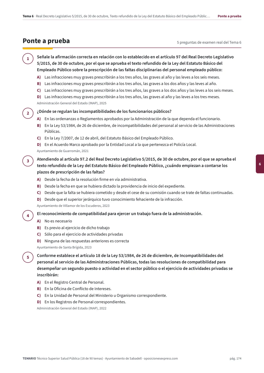 Página del temario con el cierre de un tema