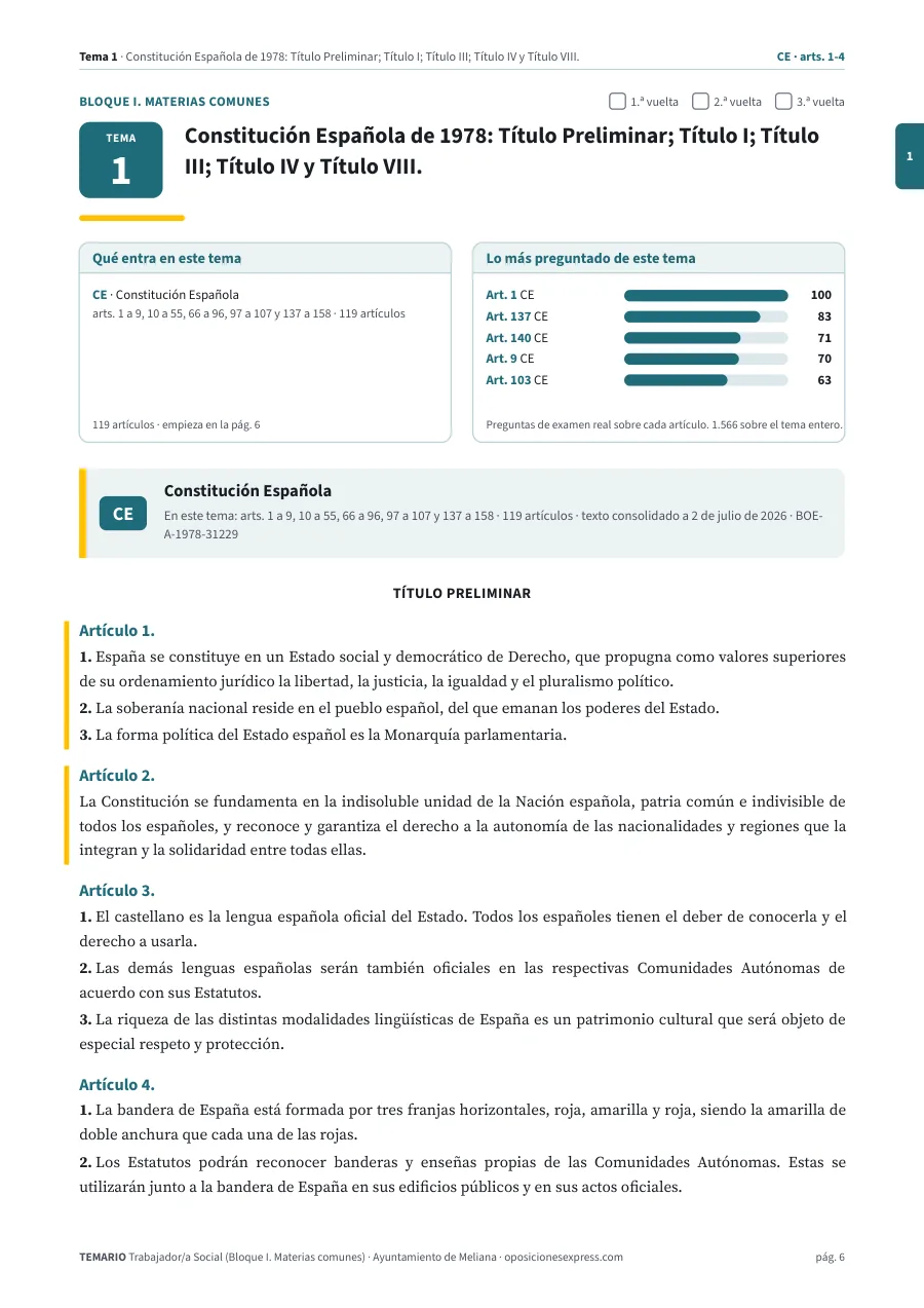 Primera página del tema 1 del temario