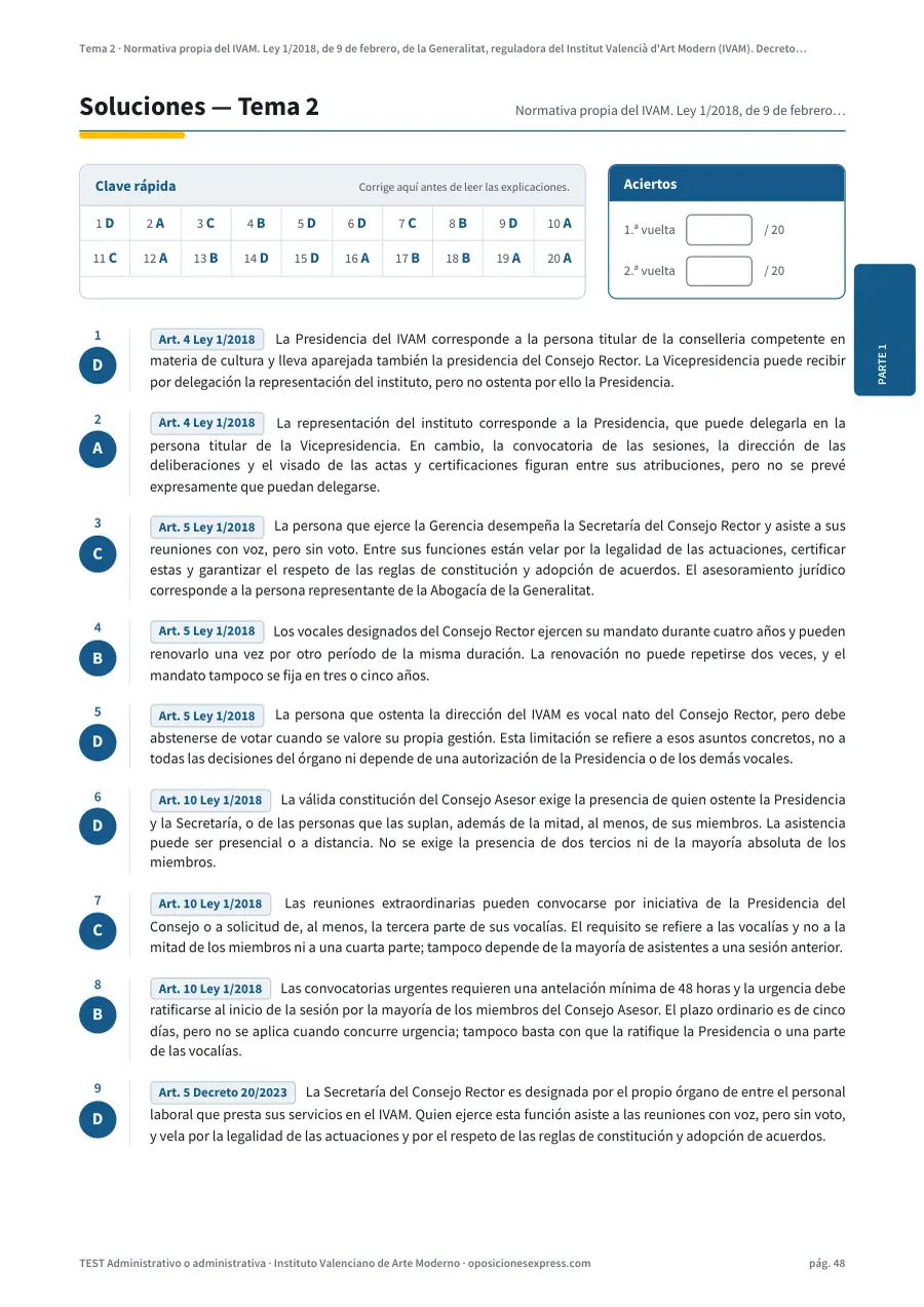 Página de soluciones del tema 2