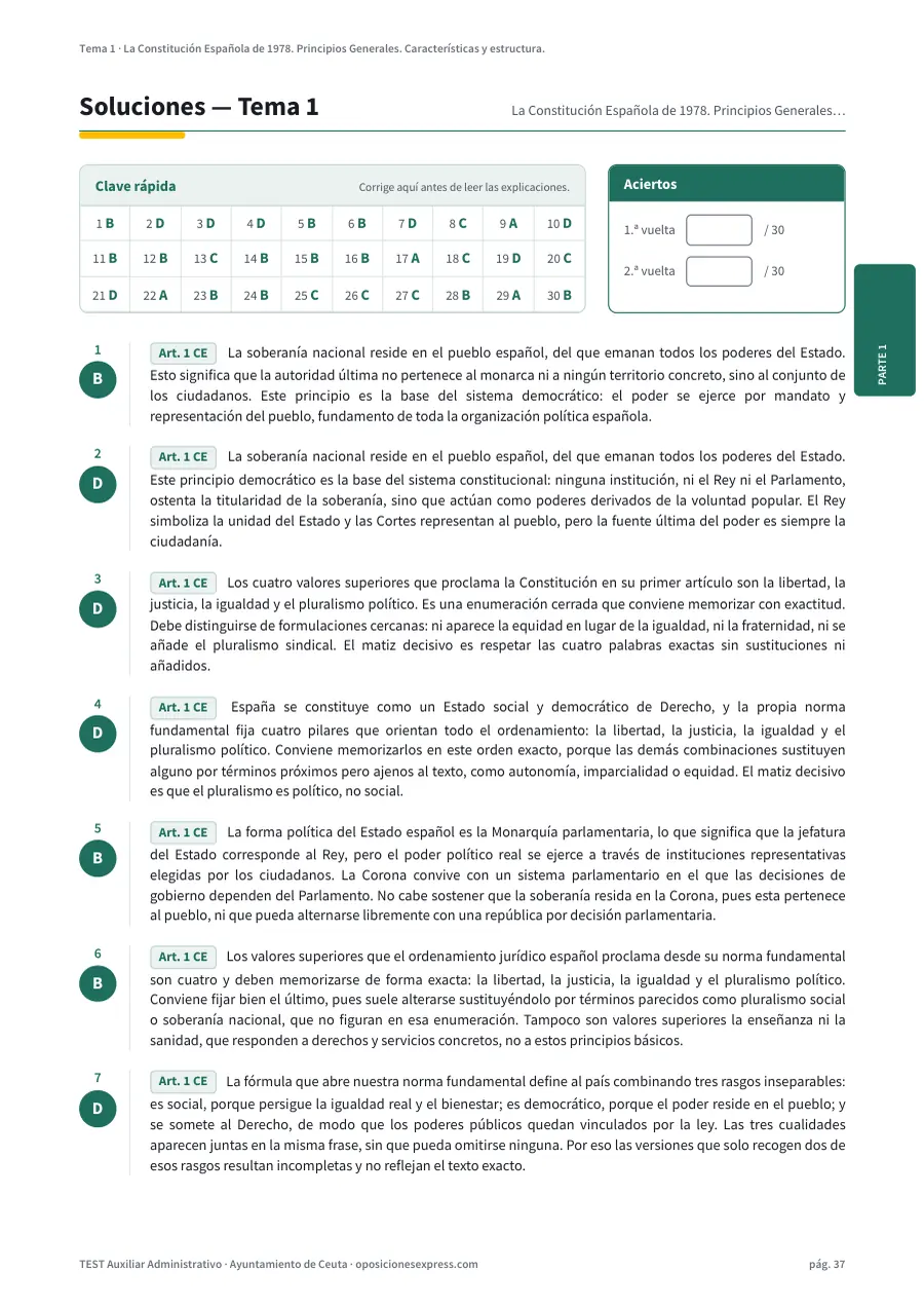 Página de soluciones del tema 1