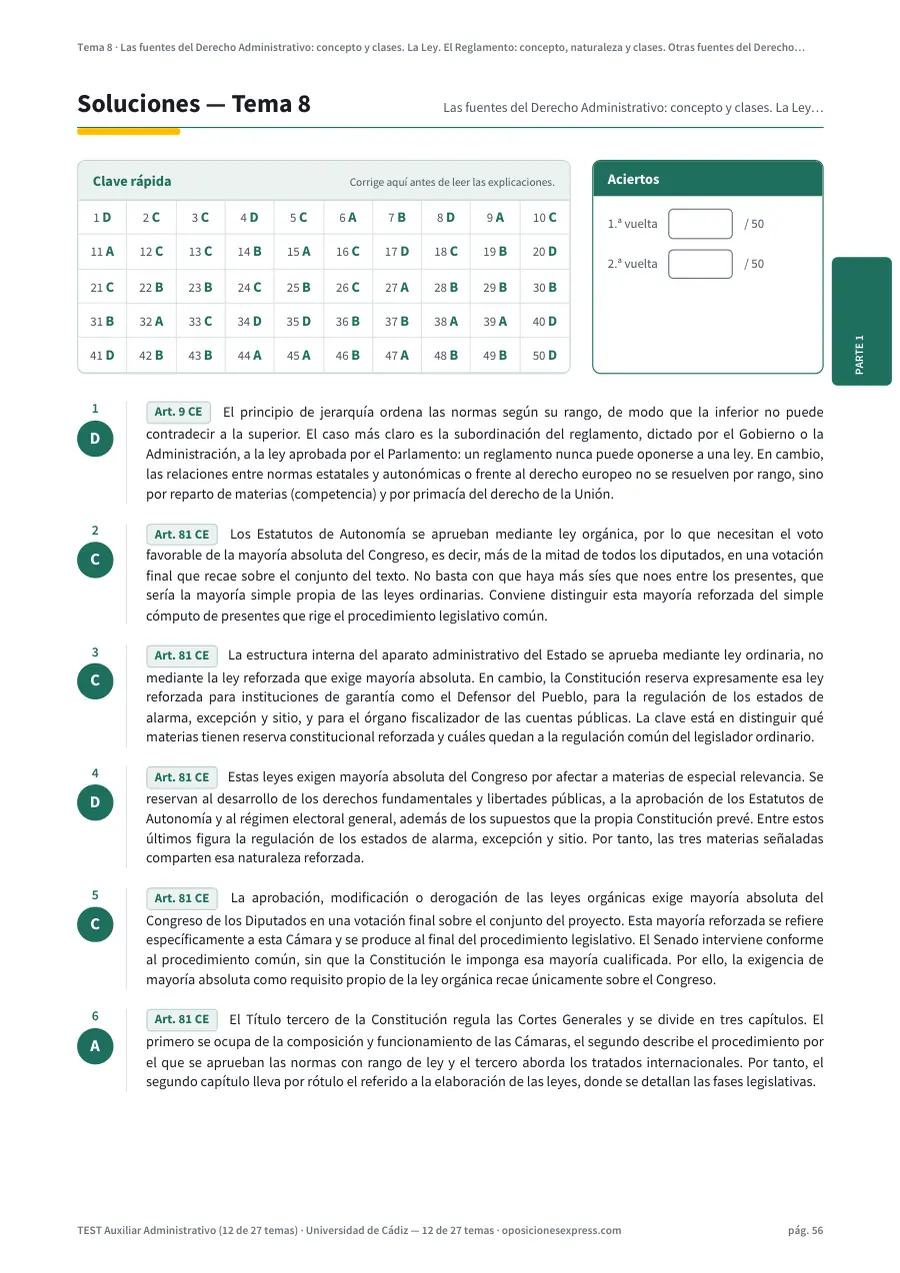 Página de soluciones del tema 8