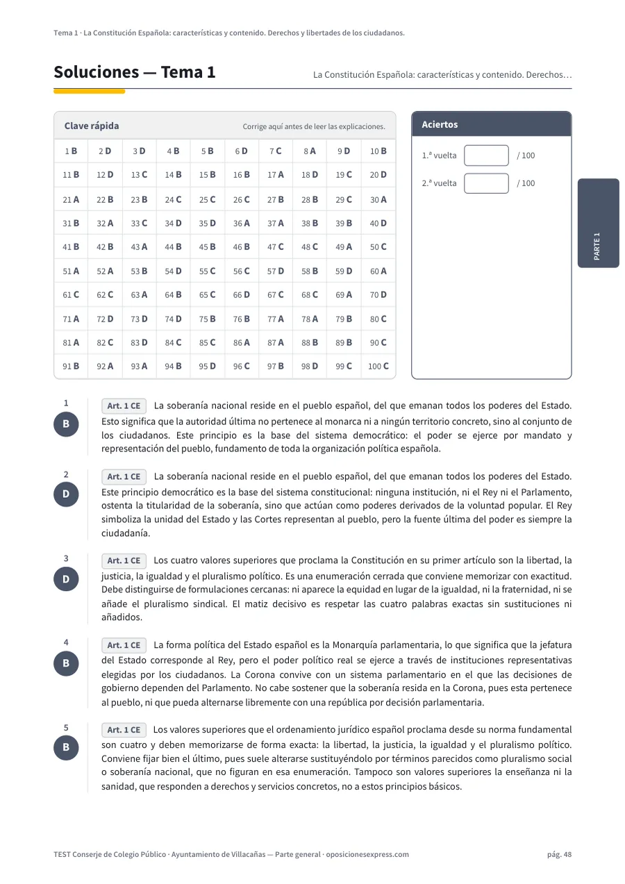 Página de soluciones del tema 1